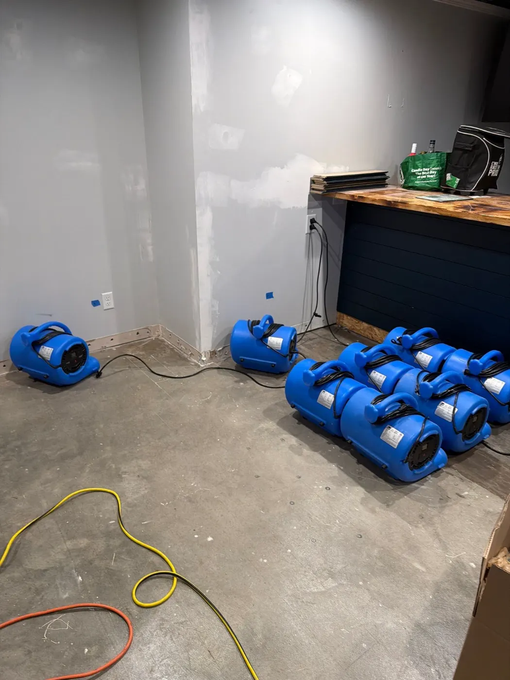 IICRC certified drying setup in Madison County, IN